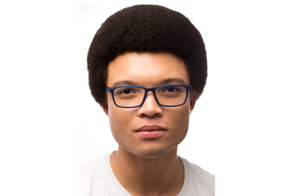 Man Wearing Hudson Computer Glasses Readers